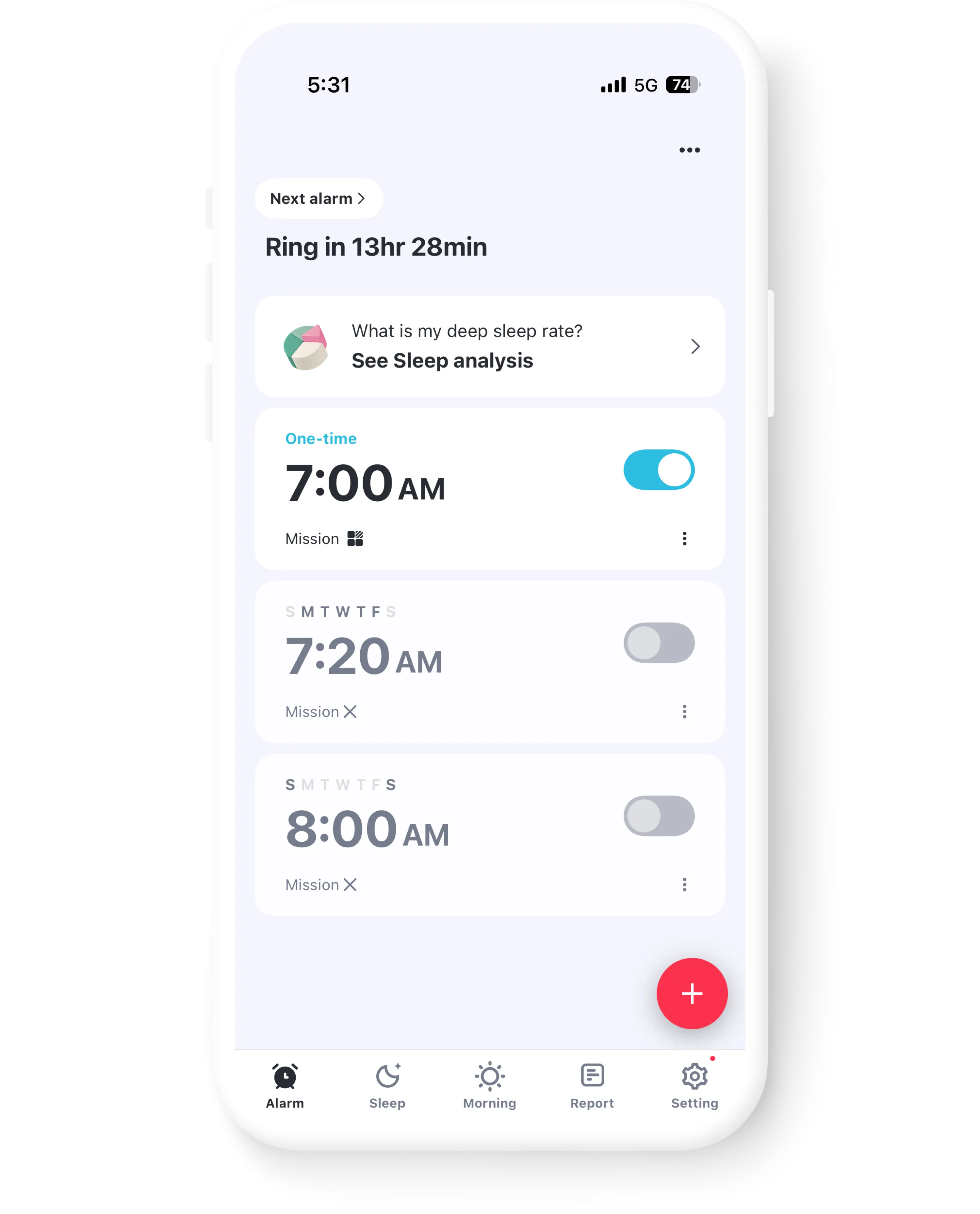 alarm list