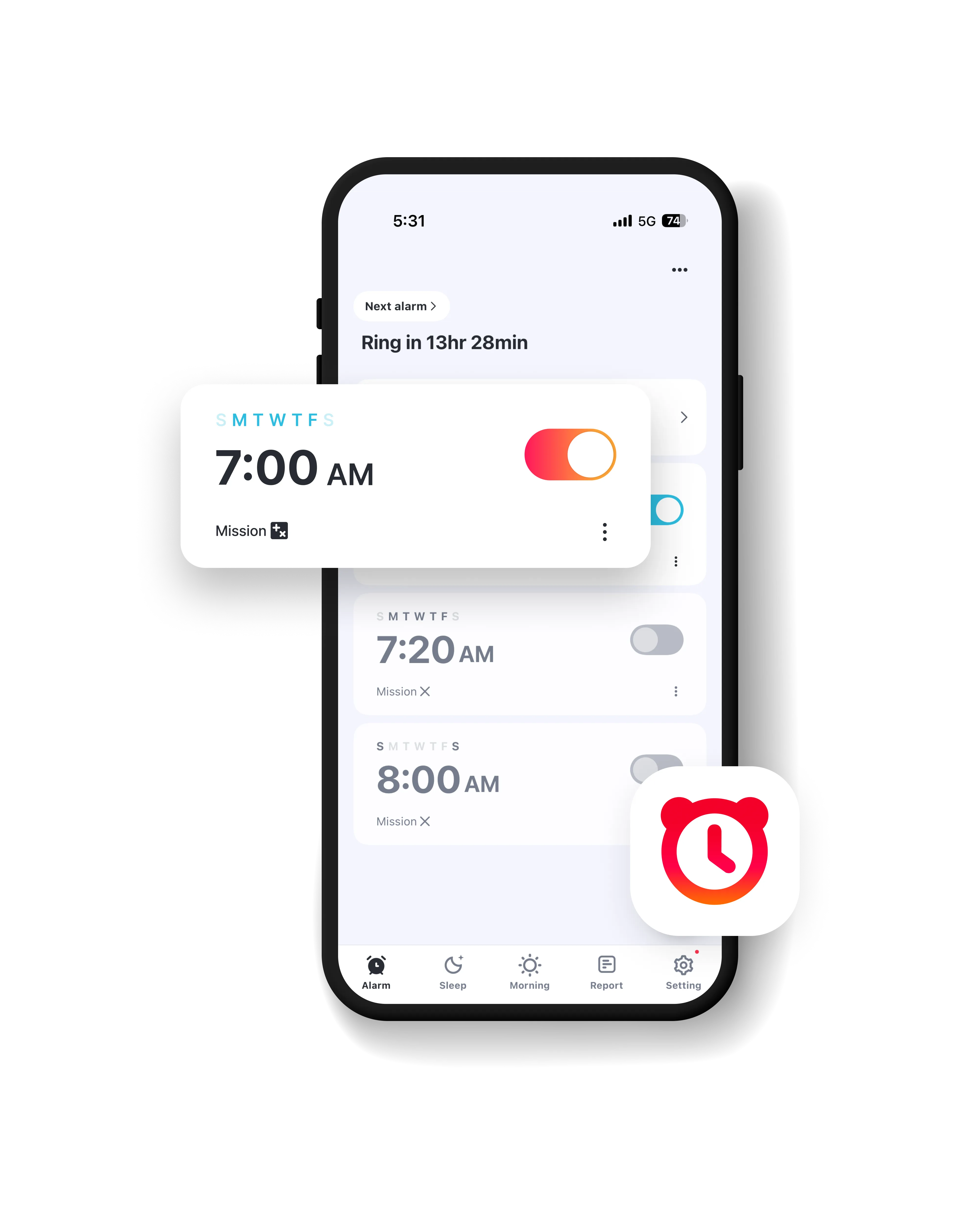 set alarm